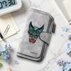 Gothic Demon Pattern Long Wallet Gothic Dark Style Demon Print Wallet