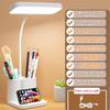 Desk Lamp, College Dormitory Dimming Desk Lamp, , Remote Control, Multiple Lighting Modes, LED Small Desk Lamp With Timer And Pen Holder, Desk Lamp
