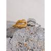 Yhpup Stainless Steel Lip Open Fashion Ring 18K PVD Plated Metal Personalized Jewelry Attractive Women Finger Accessories