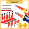23Pcs Complete Glues Applicator Set with 15 Varied Nozzles and 8 Mounting Bases for Bonding Tasks in Homes and Workshop