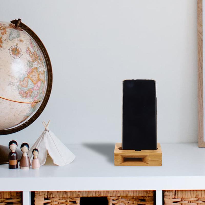 D2 Kitchen Shelf Desk Organizer Bathroom + Phone Sound Amplifier Universal Phone Holder Stand Cellphone Wood Loudspeaker Holder