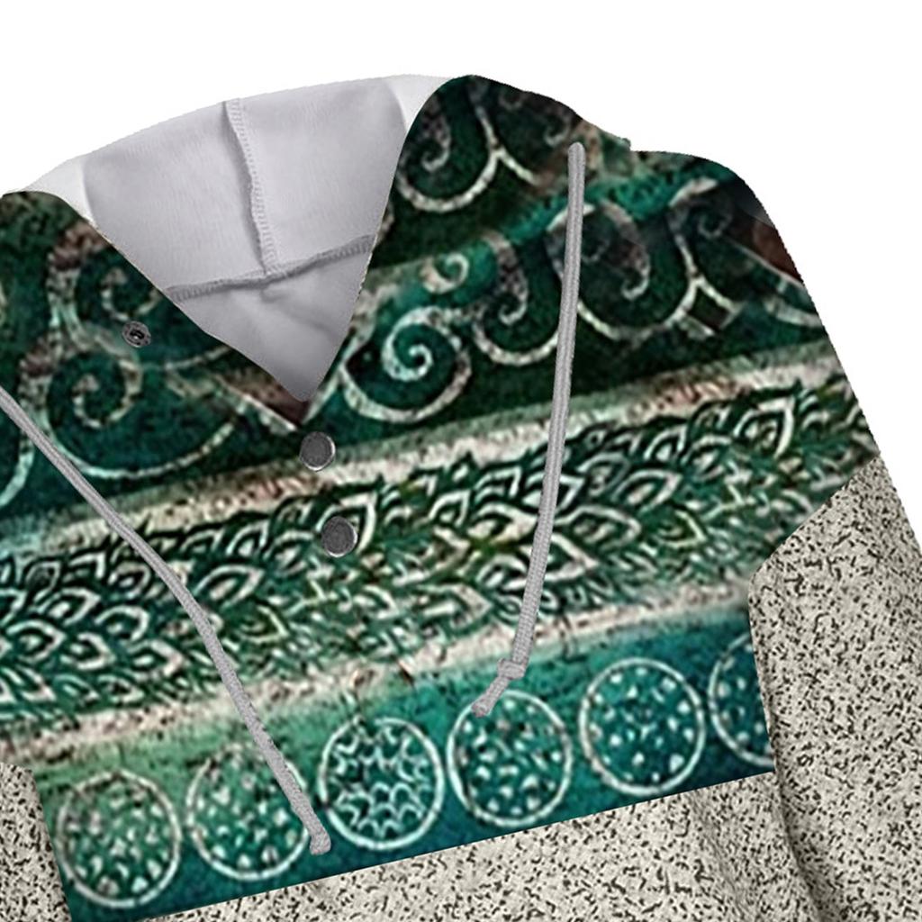 Dámská mikina s kapucí Ležérní svetr tunika košile s dlouhým rukávem