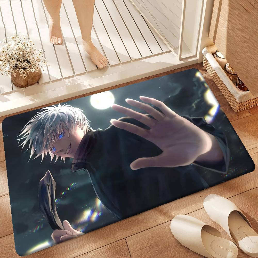 Jujutsu Kaisen Satoru Gojo Hallway Carpet Washable Non-Slip Living Room Sofa Chairs Area Mat Kitchen Doormat Area Rug