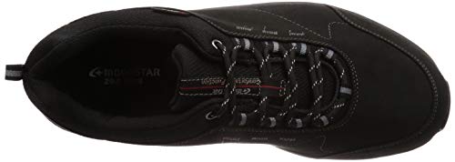 Moonstar SPLT M196 Men's Waterproof Walking Sneakers for All Weather Conditions, Wide Width, Size 27.0 cm, 4E, Black