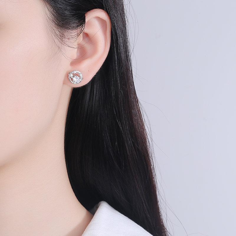 Korean Design Flower Earrings Female Korean Temperament Minority Earrings Insensitive Earrings