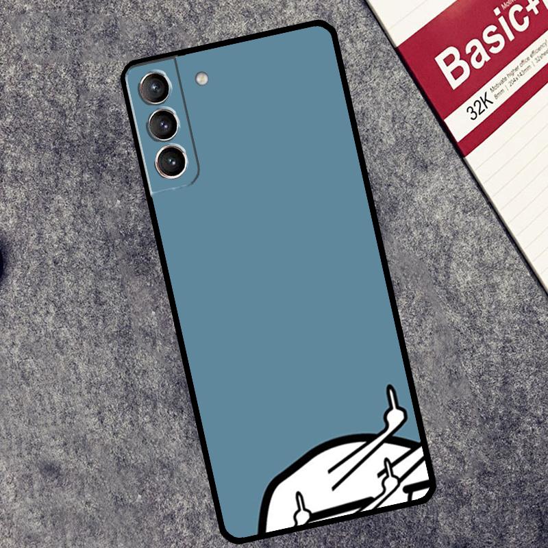 Funny Man Middle Finger Case For Samsung Galaxy S26 S25 S24 Ultra S20 FE S21 S22 S23 Plus S10 S25 FE Cover Couqe