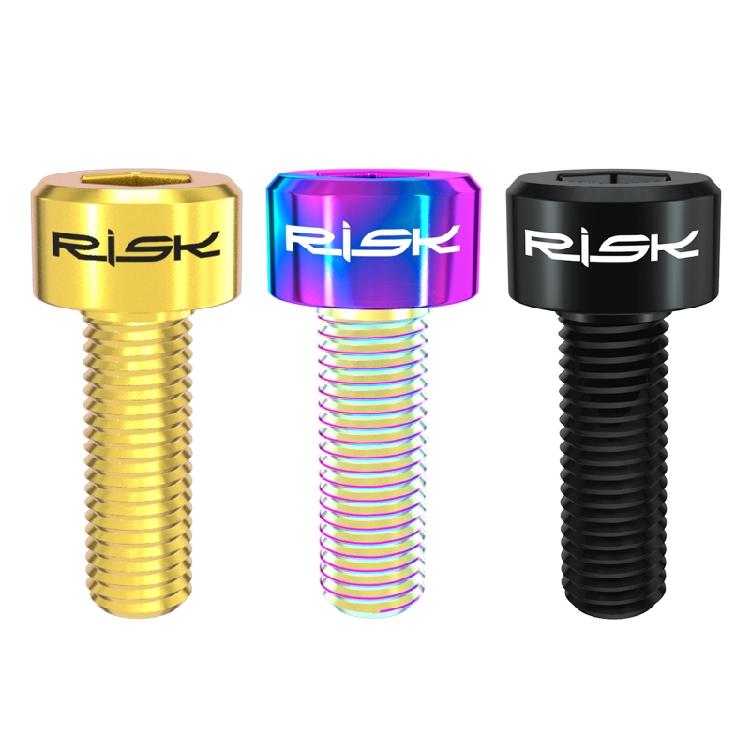 2Pcs M5 14mm for Titanium Alloy Bike Fixed Stem Bolt Bicycle Stem Round Tapered