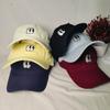 Cute Embroidered Baseball Cap College Style Couple Versatile Cap Outdoor Trend Sunscreen Hat Smiley Face