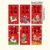 6pcs Paper 2026 Money Envelope Horse Year Lucky Red Pockets  Marriage Occasion