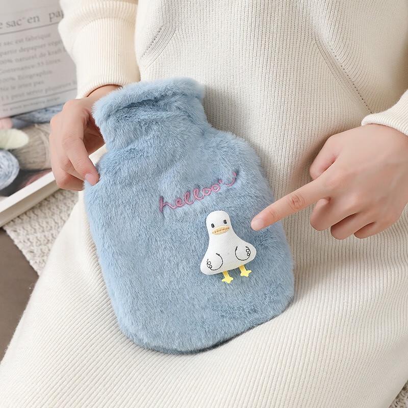 Fumaide Cute Plush Duck Hot Water Bottle (2-Pack)