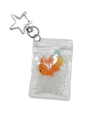 WEGO Pack Fish School Size Orange Keychain, Accessory, Gift, Cute, Women's, F,