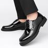 FashionBusiness Black Patent Leather Glossy Shoes for Men 2024 Spring Autumn Business British Black Formal Wedding Shoes Man