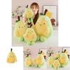 Cute Cartoon Smiling Expression Avocado Plush Doll Children Toy For Girls Gift