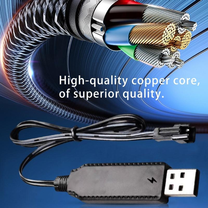 SM2.0 2P Stecker 3,7V USB Intelligentestes IC Ladekabel mit LED-Anzeige für Li-Ionen- und Lipoes-Akkus