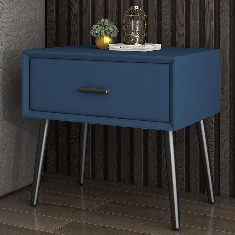 Modern light luxury bedside table solid wood locker bedroom Italian simple single drawer Hong Kong style storage North