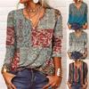 Women's Fashion Casual Long Sleeve V Neck Blouses & Shirts