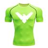Maglia Compressiva Manica Corta Estiva Uomo Top Sportivo T-shirt da Corsa Asciugatura Rapida Palestra Allenamento