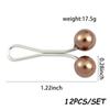 Multicolor Headscarf Pearl Pins Clips Pins Up Hijab Scarf Shawl Accessories
