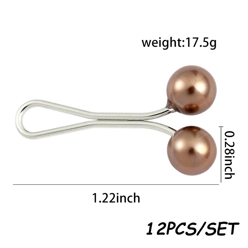 Multicolor Headscarf Pearl Pins Clips Pins Up Hijab Scarf Shawl Accessories