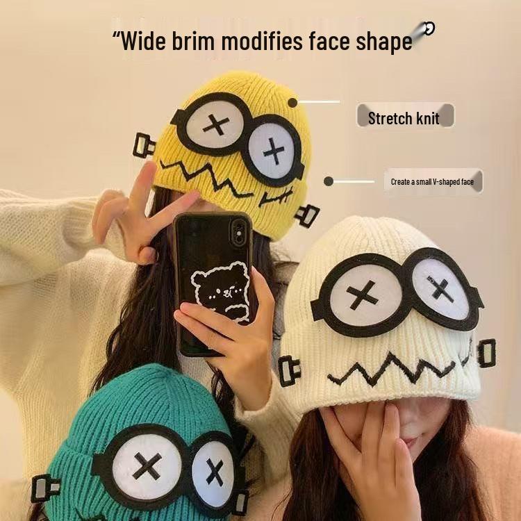 Trendy Quirky Cute Knit Wool Hat for Autumn/Winter – Warm and Stylish