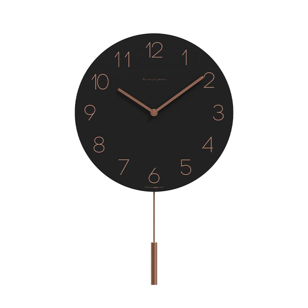 mooas Pendulum Wall Clock Black Label