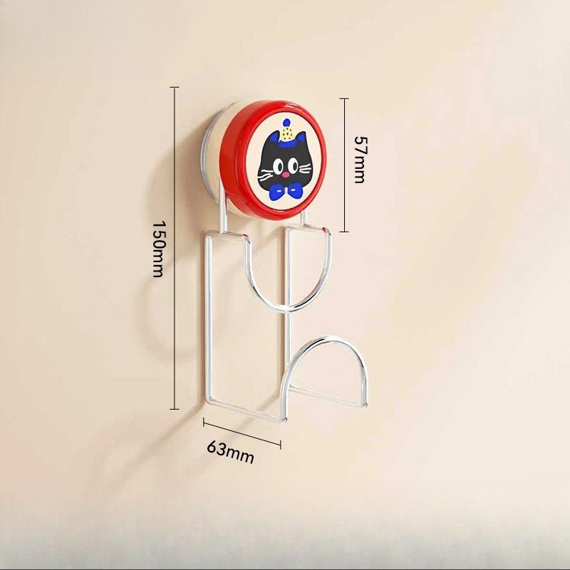 

Suction Cup Basin Stand, No Need for Drilling, Wall-mounted Household Bathroom Basin Storage Rack, Bathroom Hanging Basin Storage Wonder синий