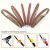 457x13mm 36 Stück Aluminiumoxid Schleifbänder (1/2"x18") Sortierte Körnungen 40/60/80/120/180/240 Ideal zum Schleifen von Holz