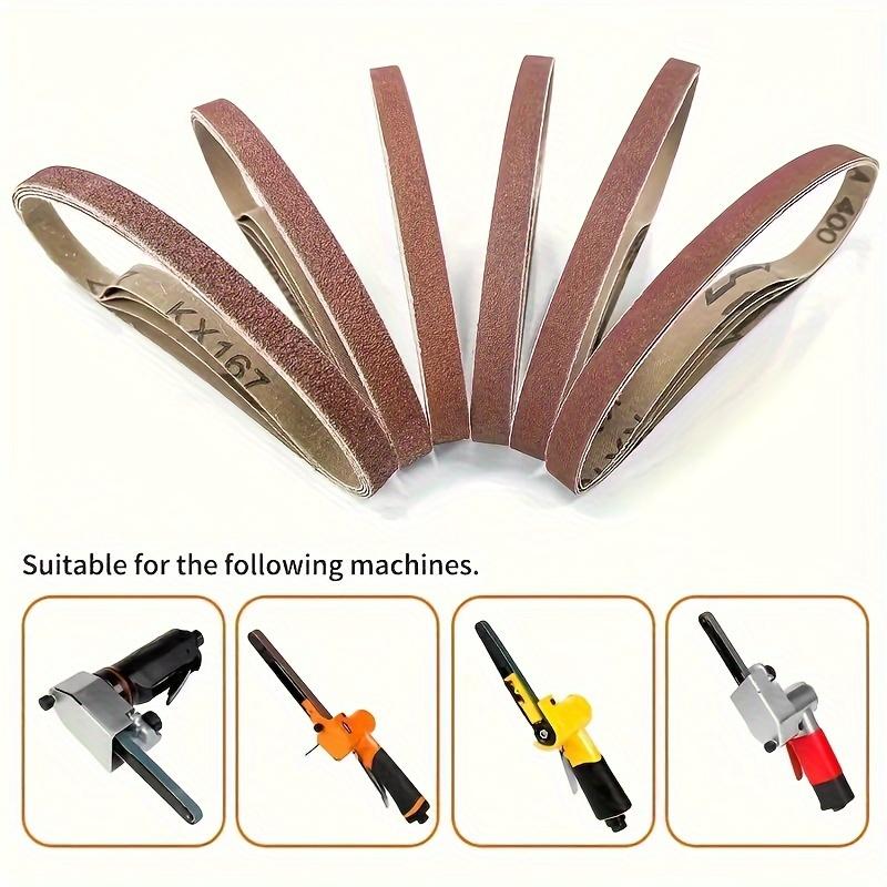 457x13mm 36pcs Aluminum Oxide Sanding Belts (1/2"x18") Assorted Grits 40/60/80/120/180/240 Ideal For Wood Sanding