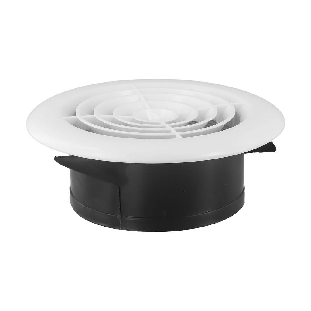 Round Air Vent Louver Grille Cover for Exhaust Ventilation with Adjustable Louver and Detachable Panel for Maintenance