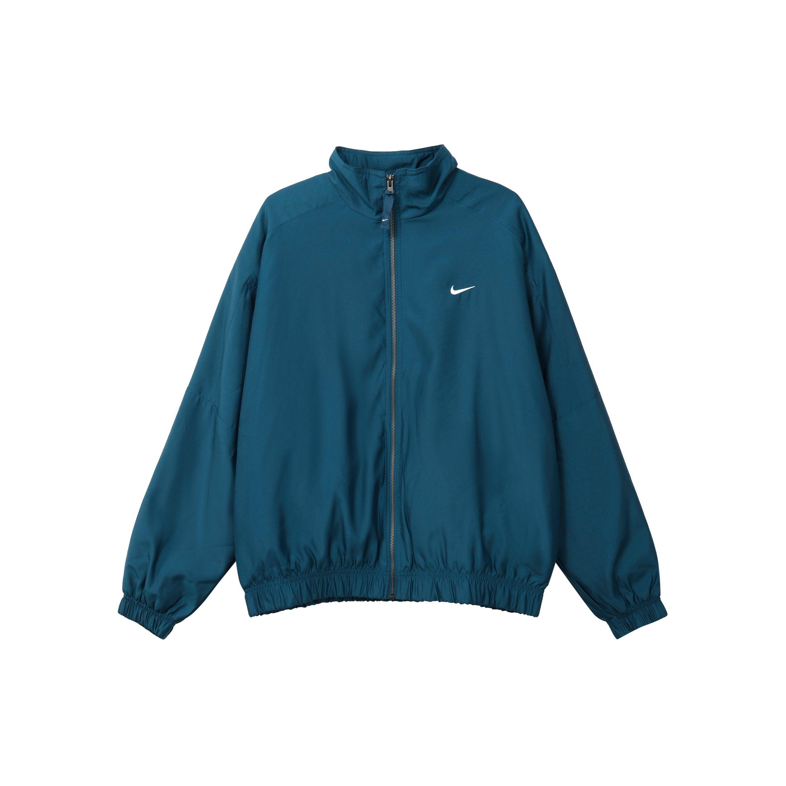 Nike Men s Solo Swoosh Satin Bomber Jacket Marine Blue DN1267-460 S