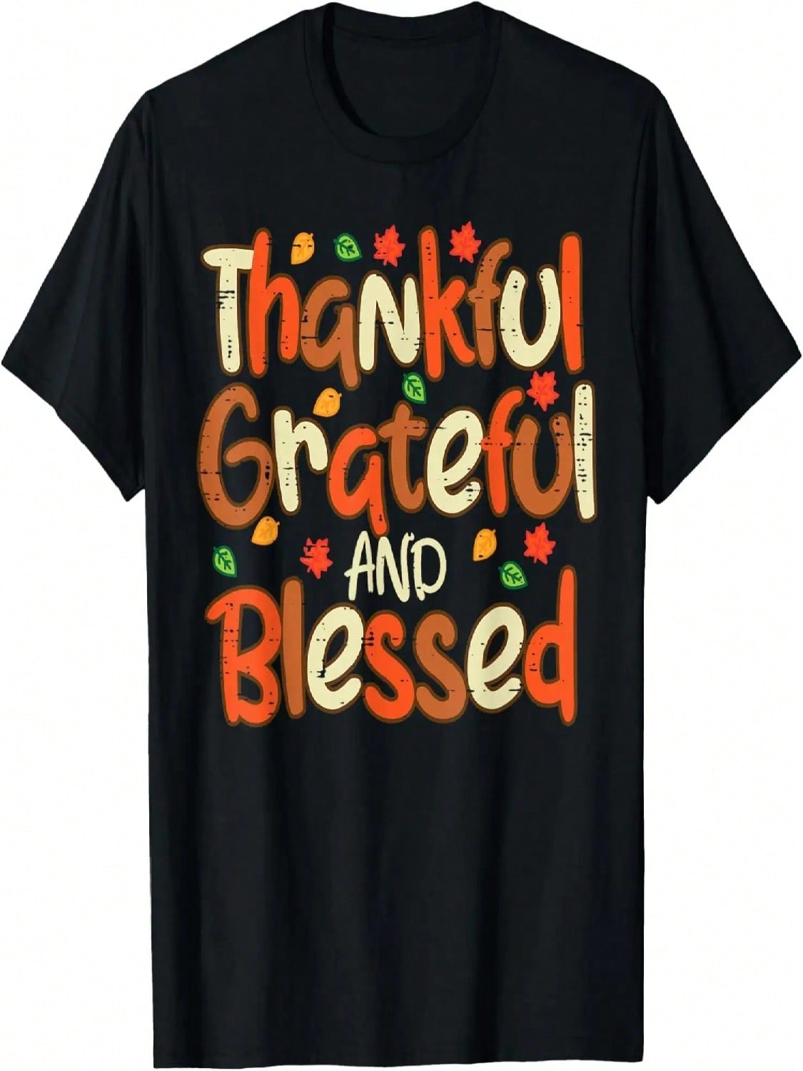 Thankful Grateful And Thanksgiving Men Women Kids T-Shirt S