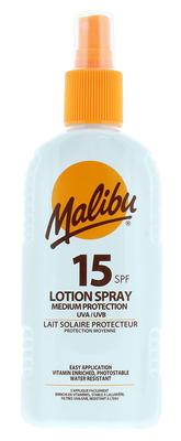 Opalovací mléko ve spreji SPF15 voděodolný sprej 200 ml