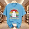 Ladies Funny Cat Tee Tummyache Survivor Printed Short Sleeve Casual Summer Top for Retro Style Lovers Clothing