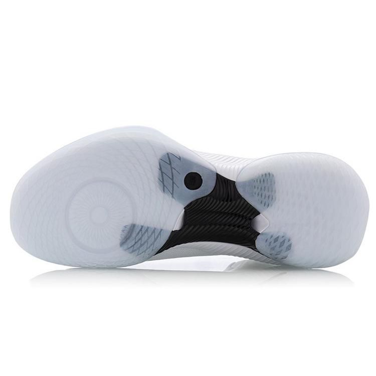 Li Ning YuShuai TD Synthetic Leather Abrasion Resistant Breathable High Top Basketball Shoes Men's White ABPQ027-1