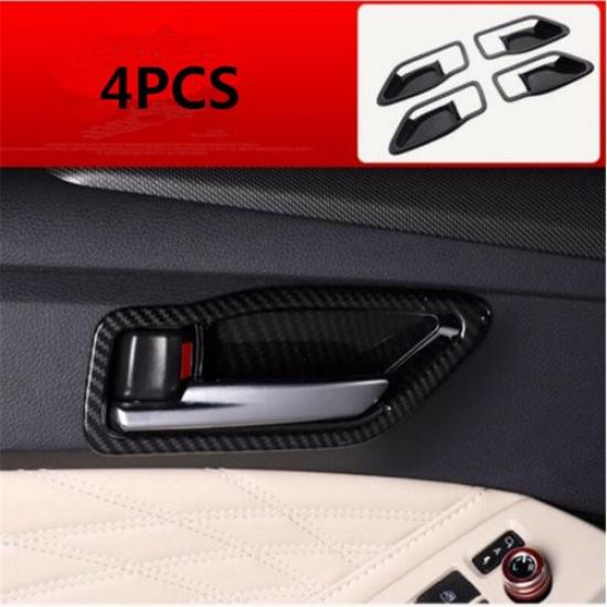 For Toyota Avalon 2019-2021 4PCS Carbon Fiber Inner Door Handle Bowl Cover Trim