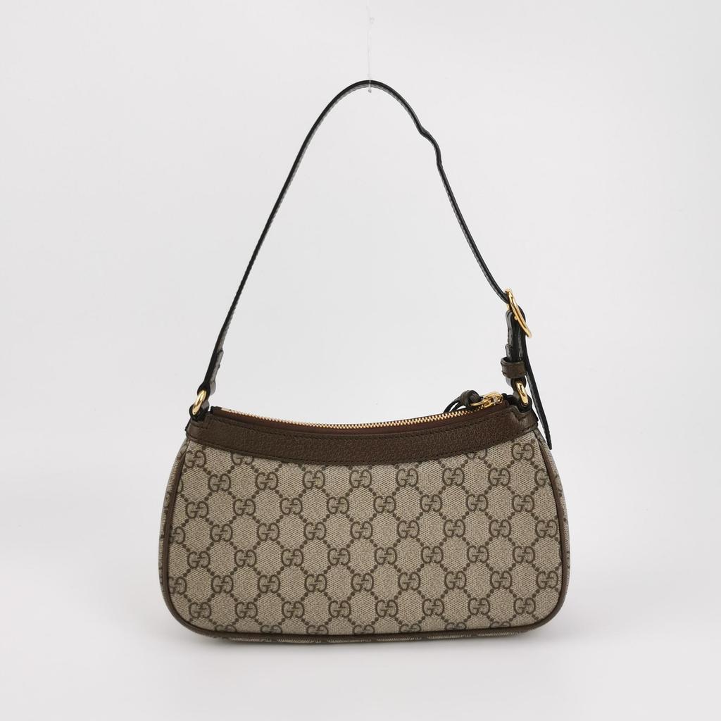 [Pre-Owned] Gucci Ophidia Small Handbag 'Beige/Ebony Supreme' - Excellent #1ESL0M5