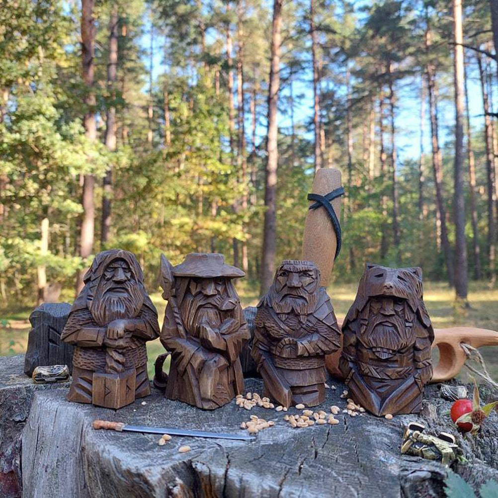 Odin Thor Resin Viking Statue Art Craft Ornaments for Home Outdoor Garden Decoration