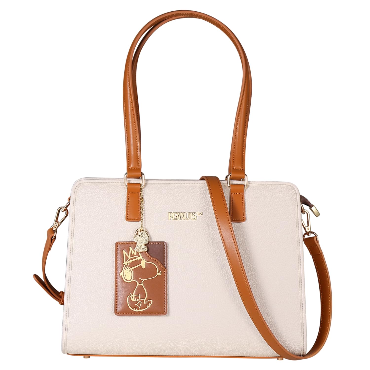 

Bag Handbag Shoulder Bag 2Way Storage Large Capacity [characters memorabilia] [SNOOPY] Women s 3-Layer (Beige) [Item]