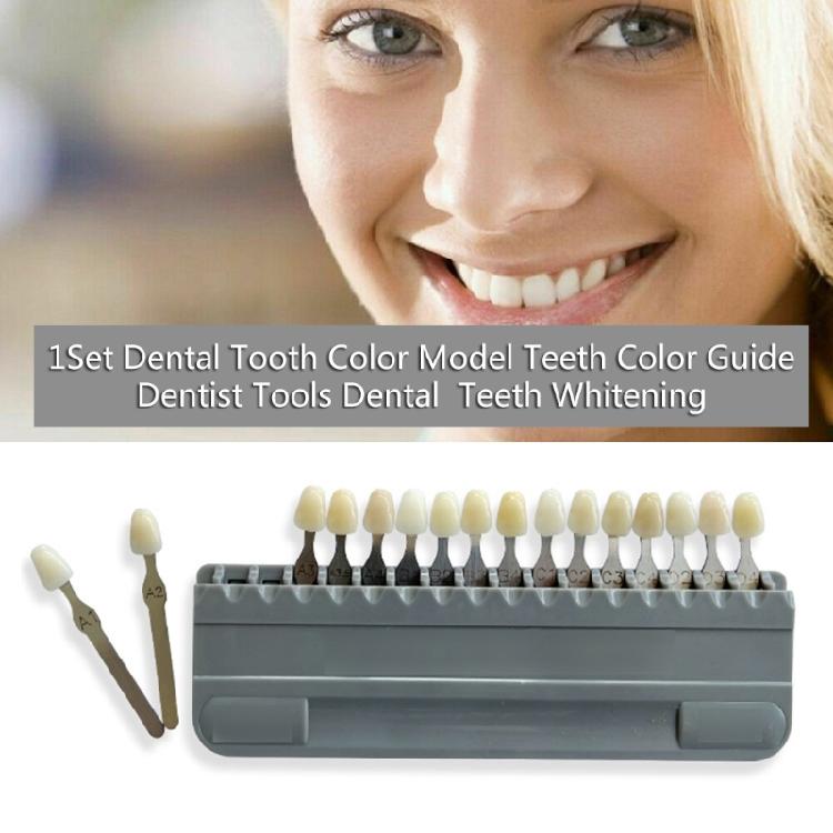 Teeth Shade Guide Classical Dentistry Equipment Teeth Whiten Porcelain 16/29 Colors Tooth Model Colorimetric Plate