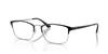 Eyeglasses 0RX8772D SILVER VISTA 1235 56 BLACK ON Asian Fit Polarized [Ray-Ban] (Silver/Black)