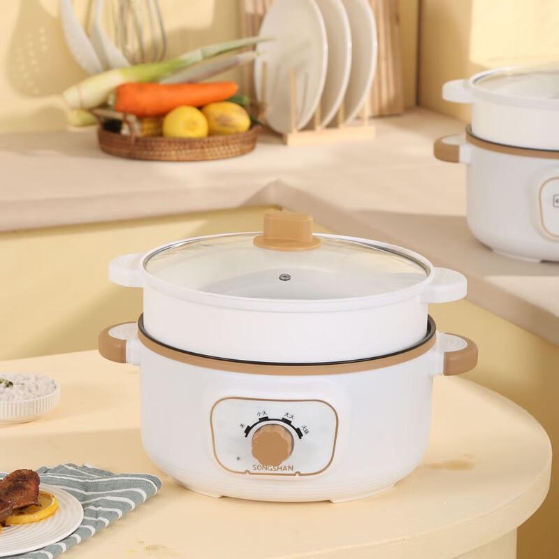 Triceratops 3.6L Multifunctional Electric Hot Pot with Steamer