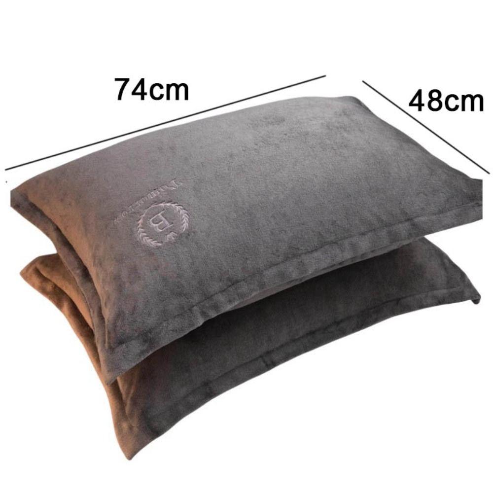 Velvet Pillow Cover 48*74cm Pillow Core Protection Comfortable Pillowcase  Autumn/Winter
