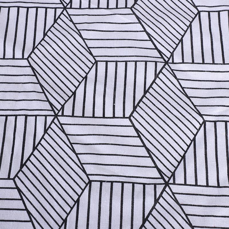 Geometric Burlap Fabric for Fashion, Lining, Sofa, Tablecloths, Curtains, and Pillowcases