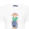 Polo Ralph Lauren Ss24 Logo Bear Pattern Printed Casual Short Sleeve T-Shirt Women T-Shirt White 211935615-001