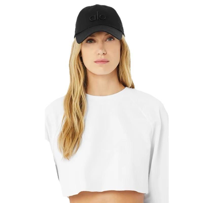 Alo Letter Stickerei Baseballkappe Für Damen Baumwollmischung Sonnenschutz Lässig Sommer Modeaccessoire