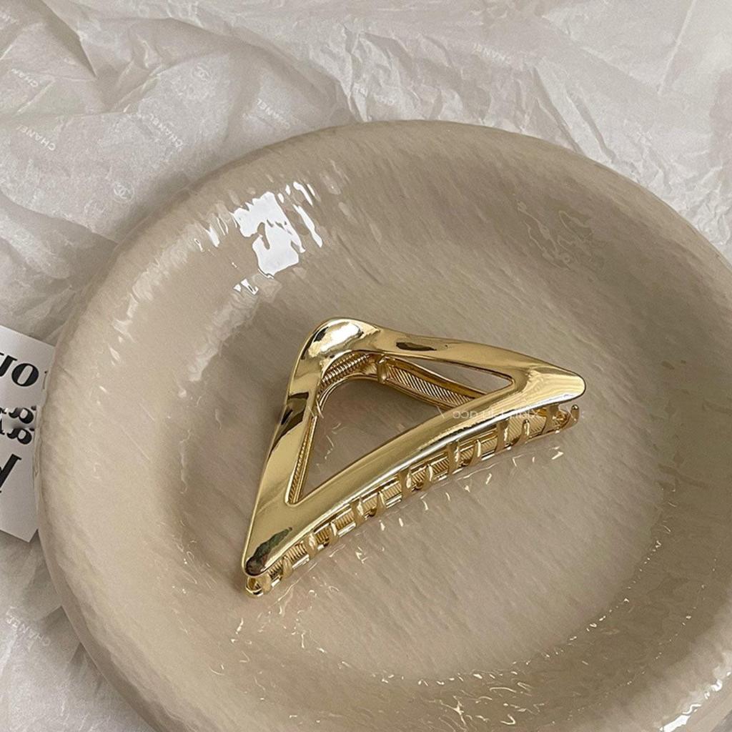 High-End Metal Shark Hair Clip - Elegant Hairpin Bow Accessory