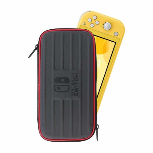 [nintendo Licensed Product] Tough Pouch for Nintendo Switch Lite Black X Red [compatible with Nintendo Switch Lite]