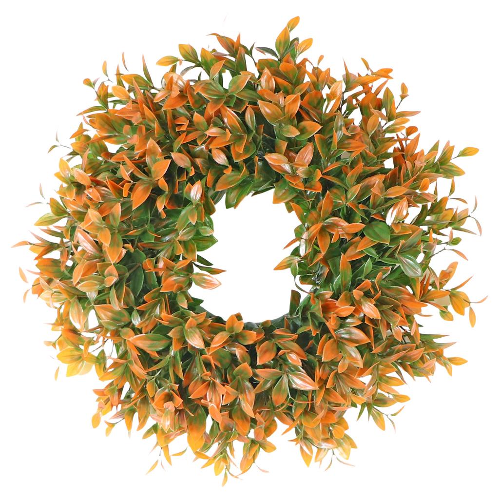 Eucalyptus Leaf Artificial Wreath PE Material Artificial Flower Simulation Plant Outdoor Party Event Garden Decoration