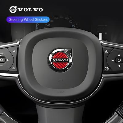 Carbon Fiber Car Steering Wheel Stickers Accessories For Xc60 Xc90 V40 V60 S60 V50 V90 S80 C40 XC40 V70 XC70 C30 C70 EX90