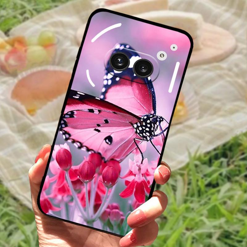 For Nothing Phone 2A Case Cover Silicone Soft Fashion Black Bumper Funda Coque for Nothing Phone 2A Full Protective A142 Capa